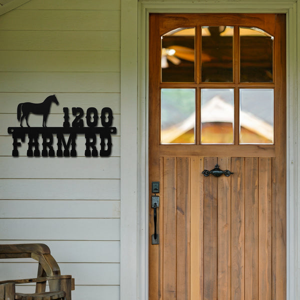Horse Address Sign
