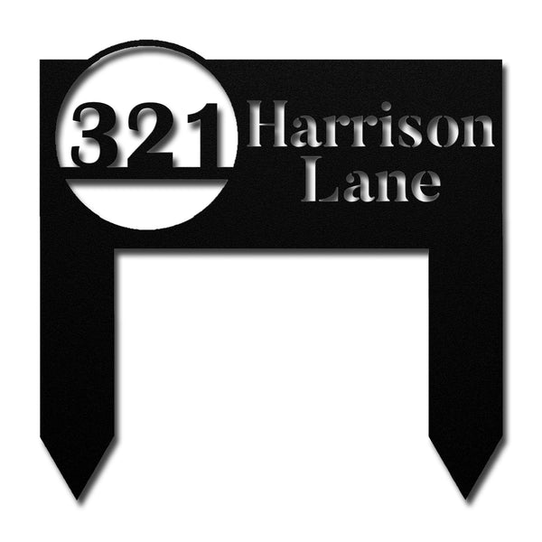 Rectangle Metal Address Sign