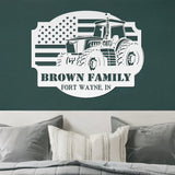 American Farmer Metal Sign - White