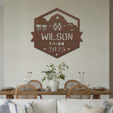 Barnyard Metal Sign - Copper