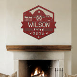 Barnyard Metal Sign - Red