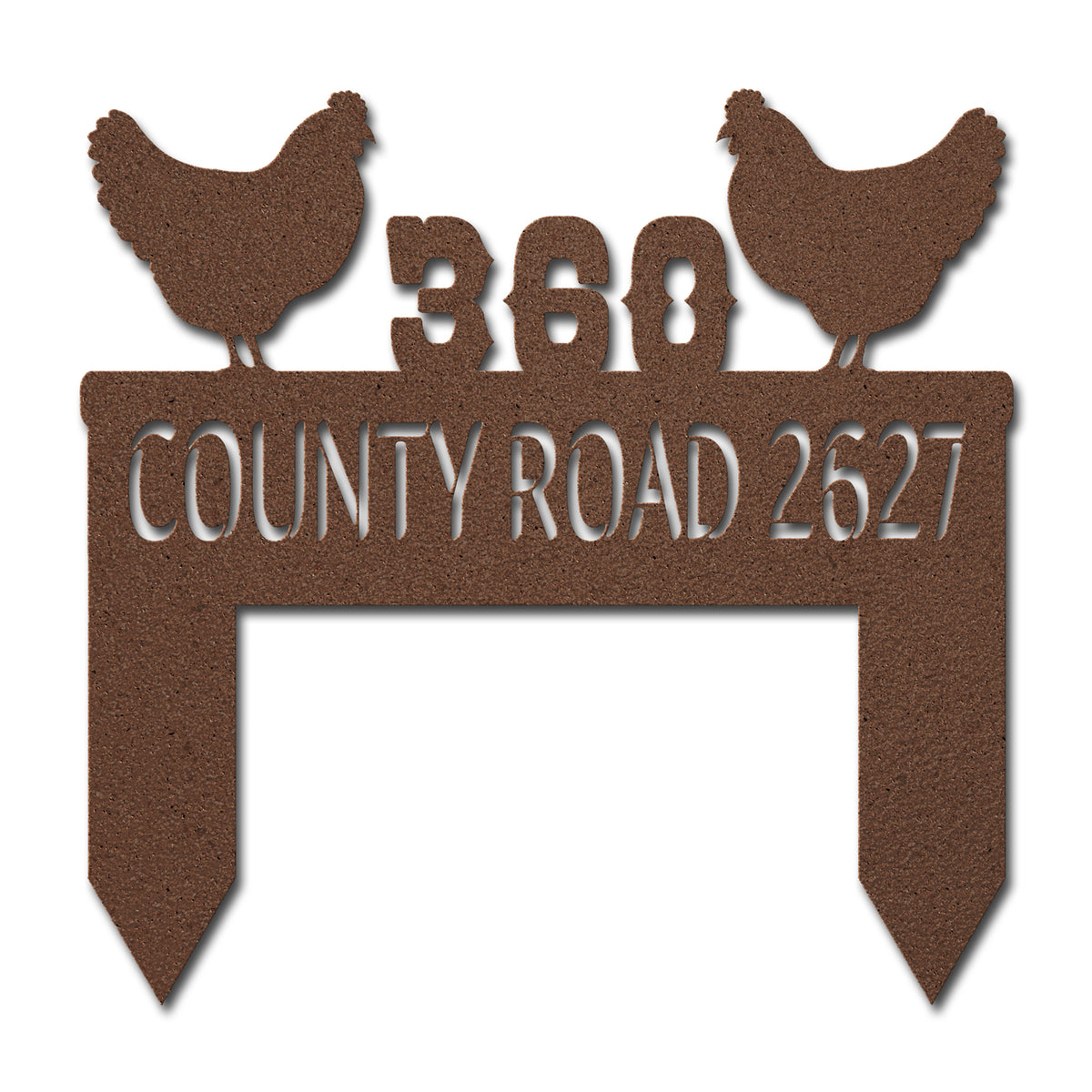 Chicken Yard Address Sign