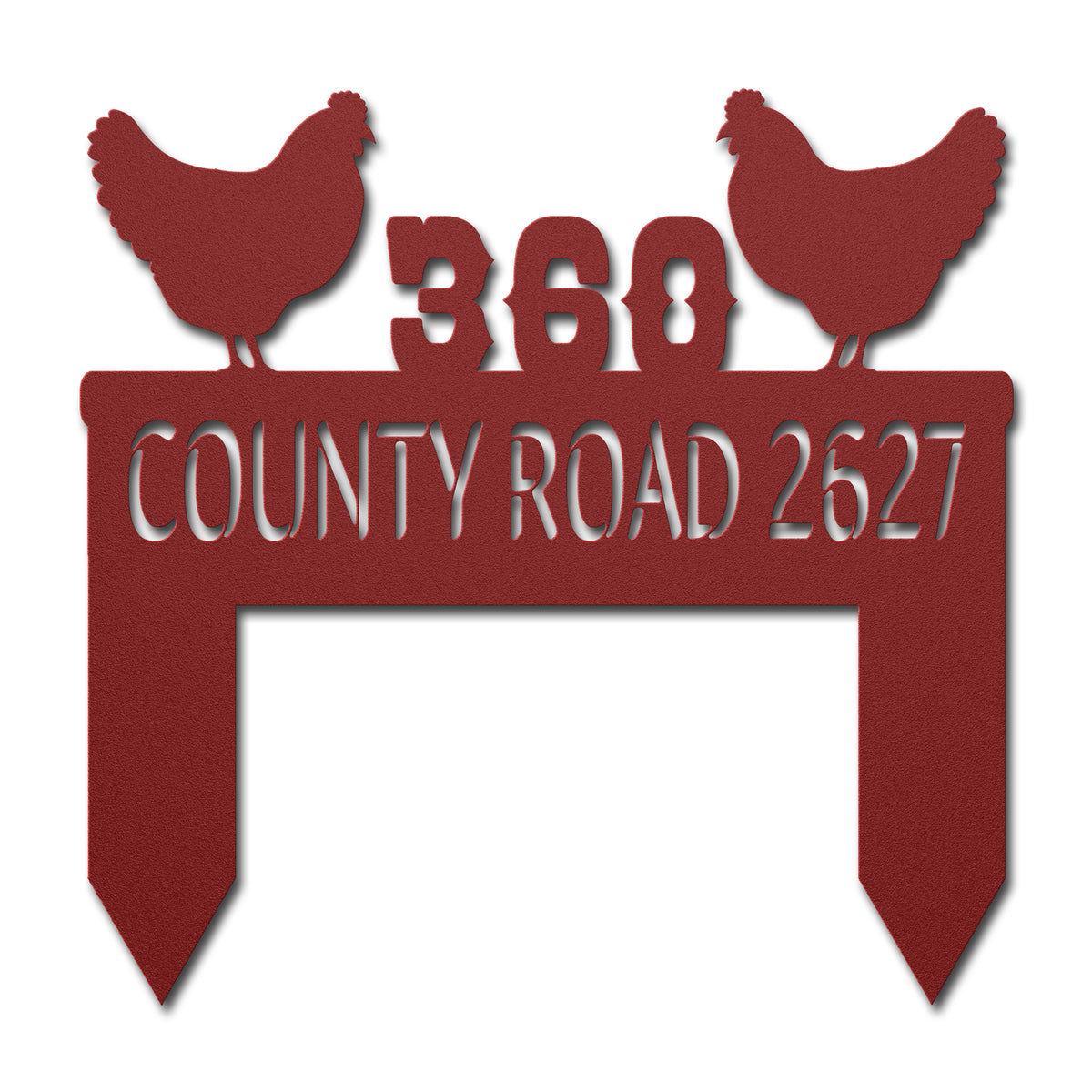 Chicken Yard Address Sign