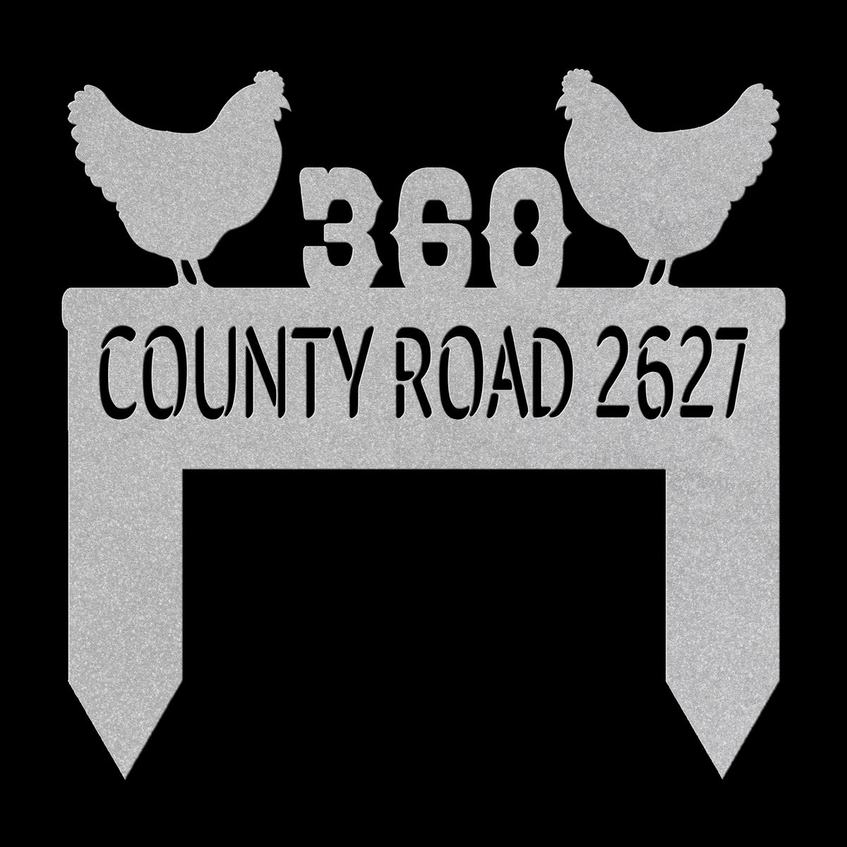 Chicken Yard Address Sign