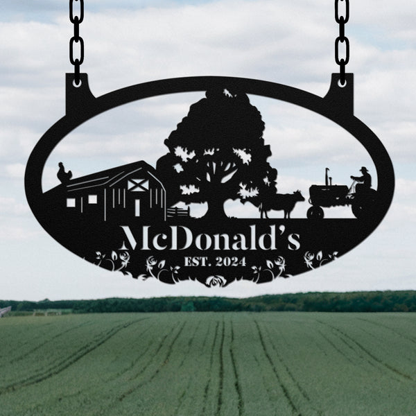 Hanging Farm Sign