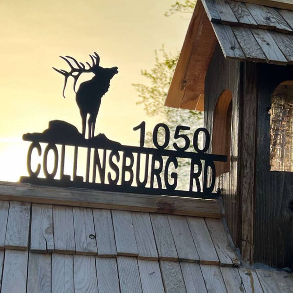 Bull Elk (Address Sign)