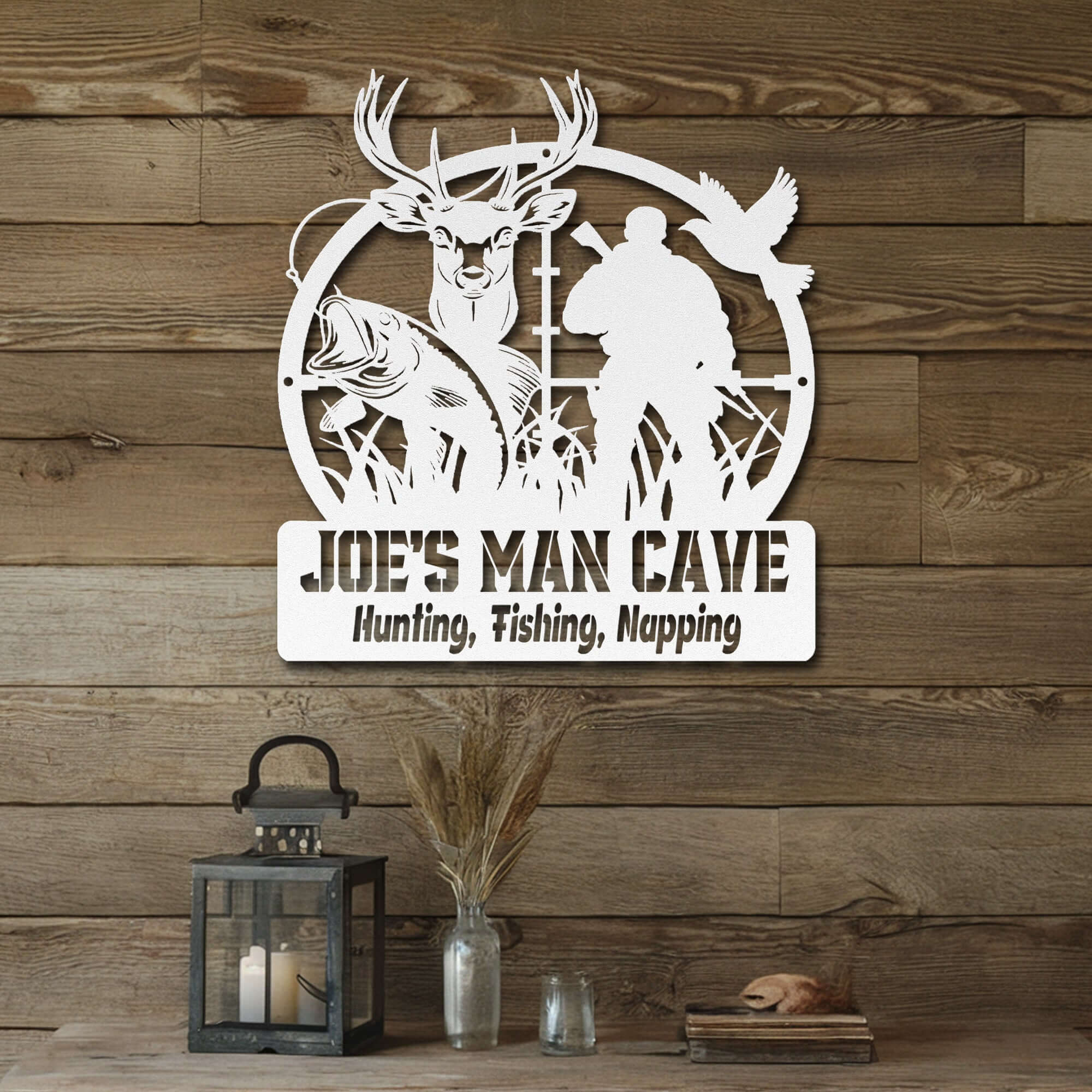 Man Cave (Hunting Sign) – Popping Metal Decor LLC