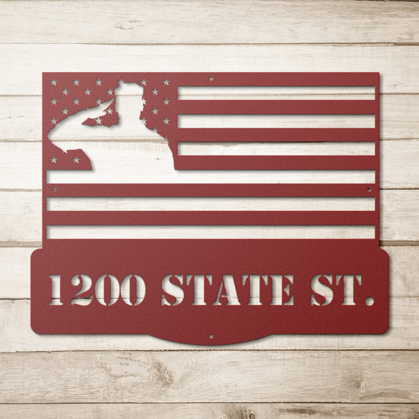 Military Address Sign