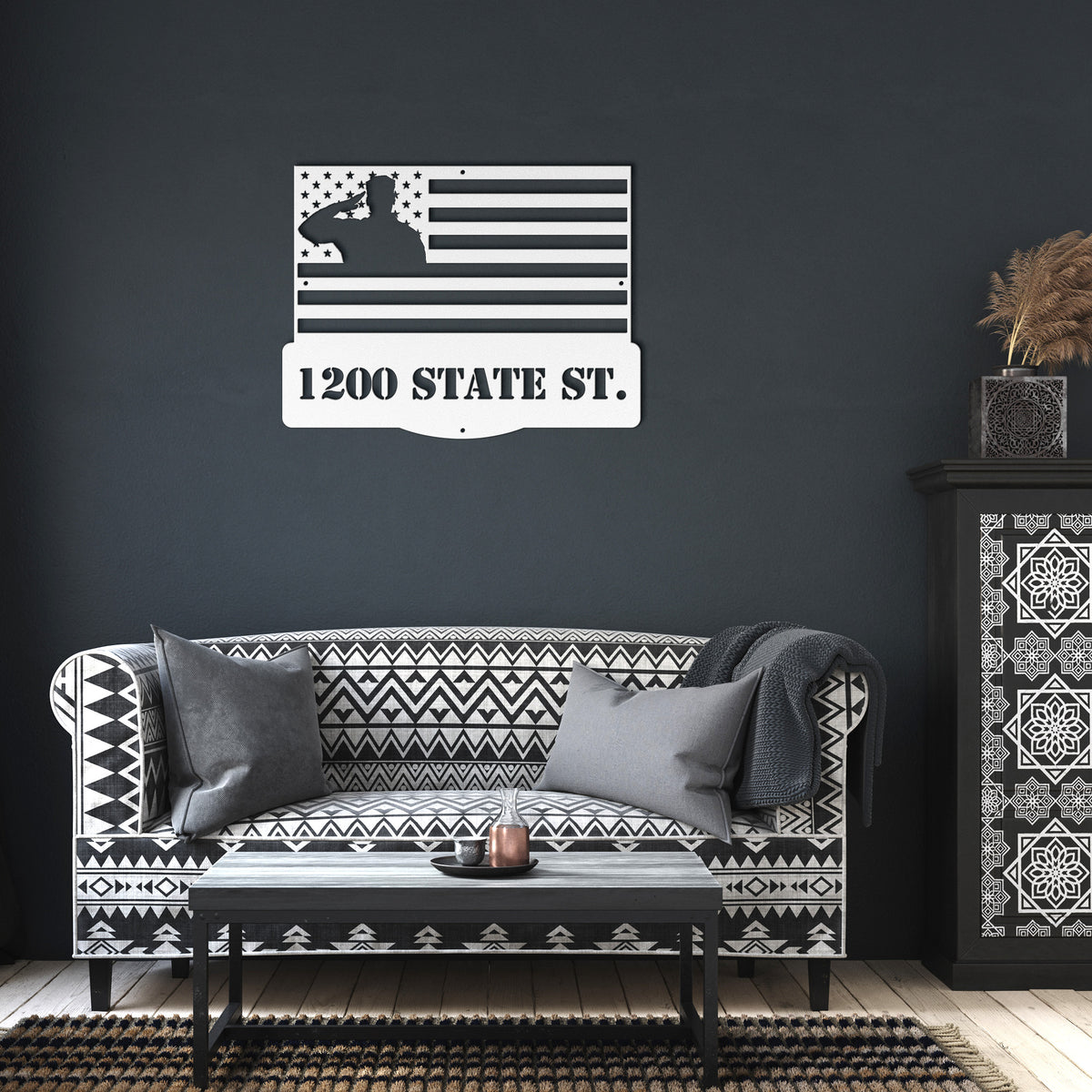 Military Address Sign