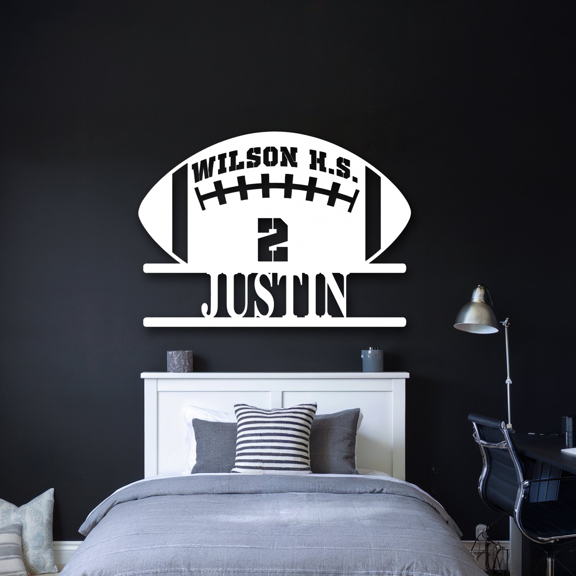 Insegna Decorativa Da Parete Calcio - Cartello Regalo Per Tifosi, Arredo Stanza Tema Football