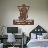 Women's Soccer Metal Sign - Copper