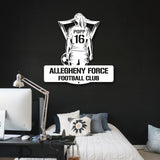 Women's Soccer Metal Sign - White
